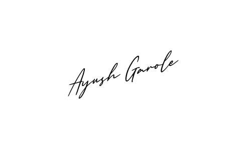 Ayush Garole name signature